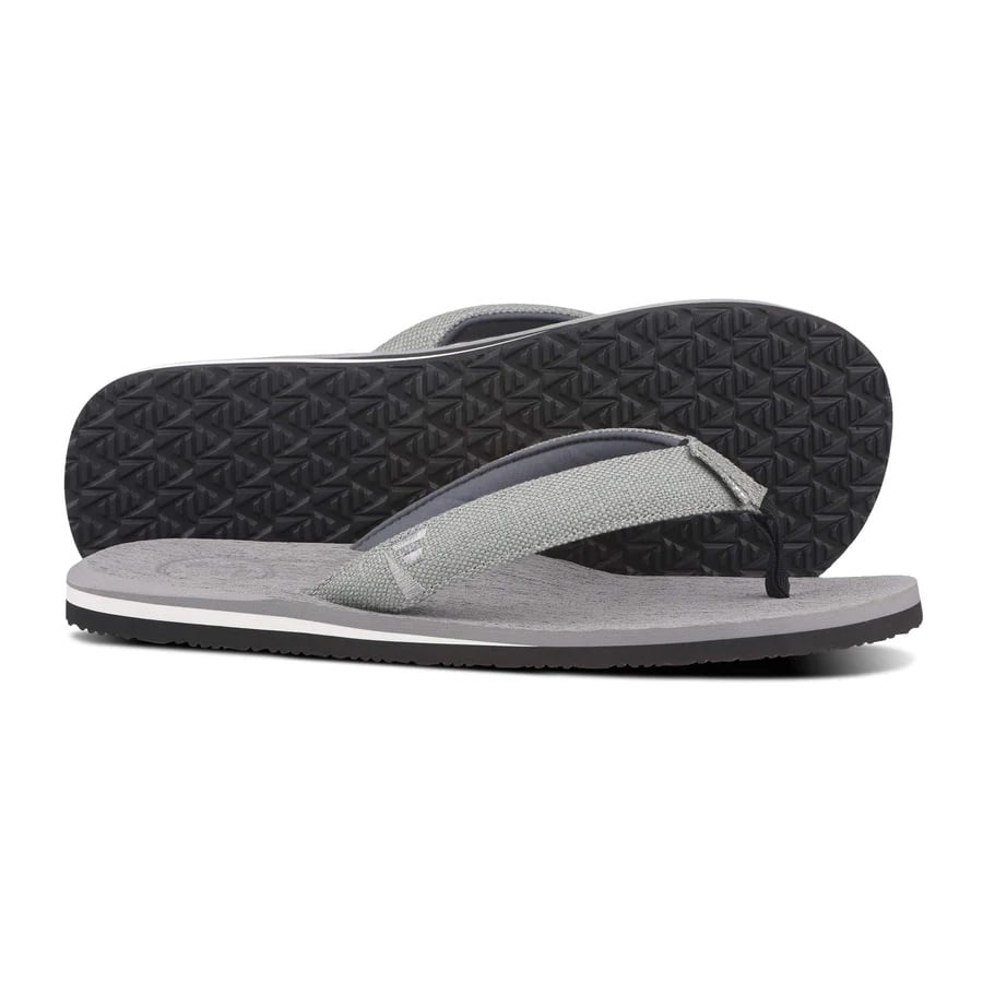 Foamlife Men's Mully Flip-Flops - Stone Grey