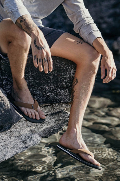 Foamlife Traa Sugar Cane Men's Flip-Flops - Slate/Grey