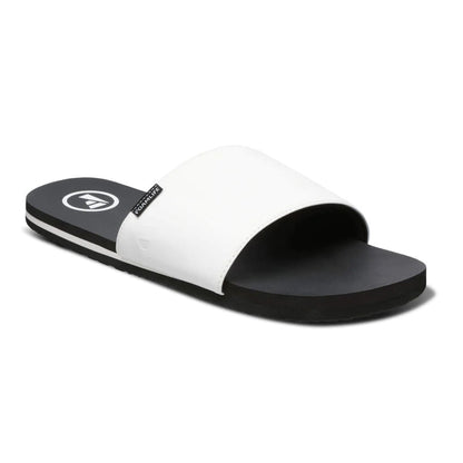 Foamlife Mens Tarlan Slides in Black / White