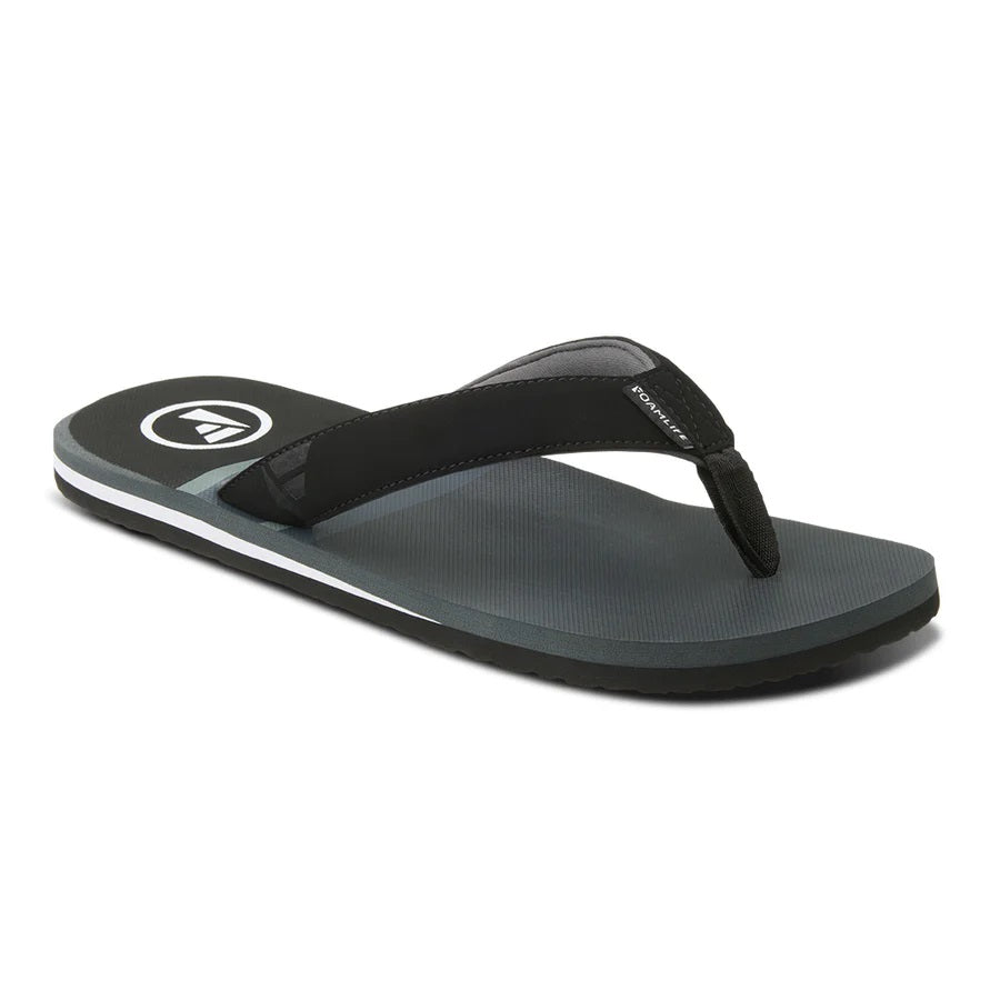 Foamlife Mens Rullen SC Flip Flops in Slate Grey
