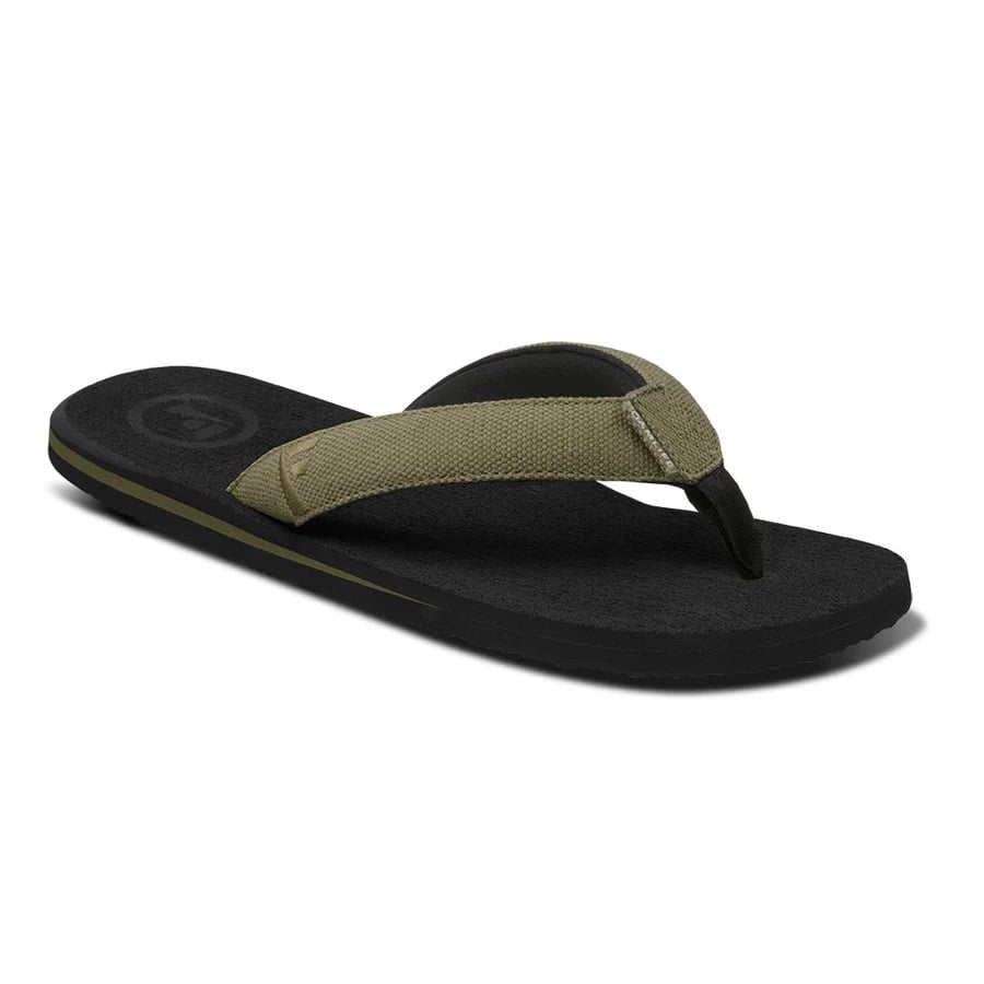 Foamlife Mens Sully Flip Flops in Black