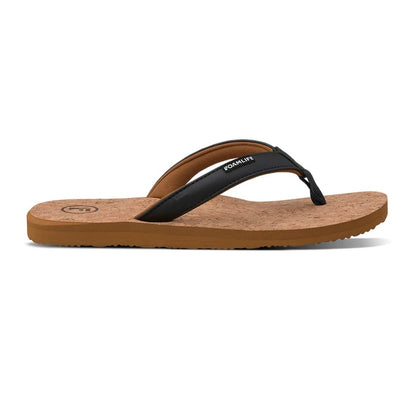Foamlife Women's Goldie Earth Cork Flip-Flops - Latte Brown