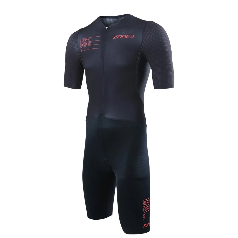 ZONE3 Aeroforce-X II Men's Short Sleeve Trisuit - Black