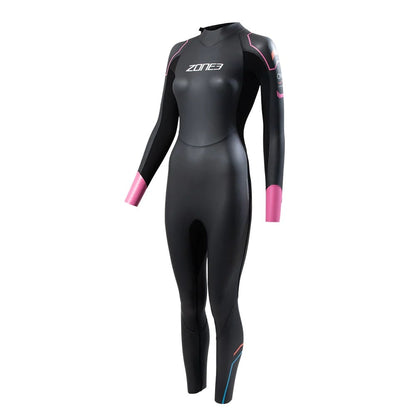 Zone3 Aspect Womens Breaststroke Wetsuit in Black/Pink