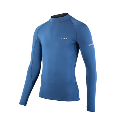aZone3 Mens Yulex 1.5mm Long Sleeve Top in Navy