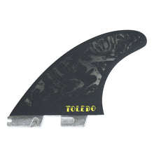 FCS II Filipe Toledo PG Pro Tri Fin Set - Black / Acid
