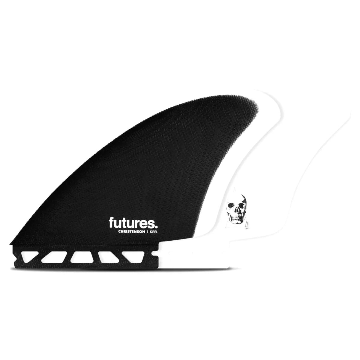 Futures Christenson Keel Fins - Black/White