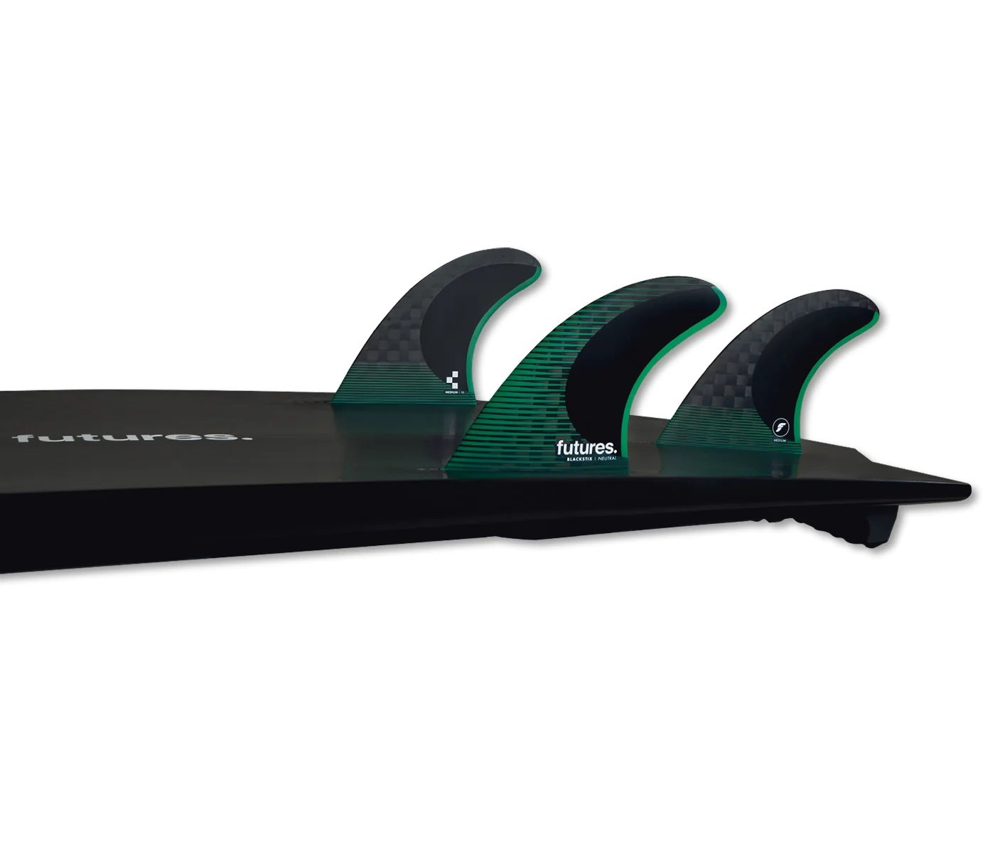 Futures F6 Blackstix Thruster Fins - Green