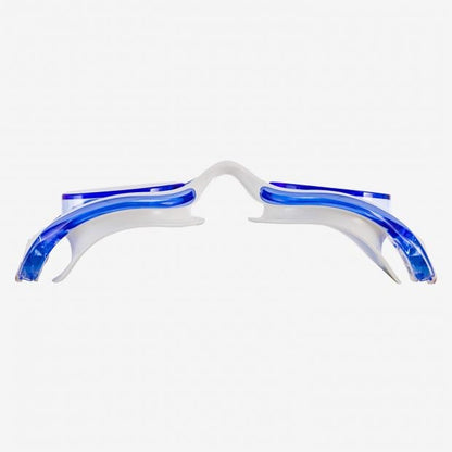 blue swimming goggles