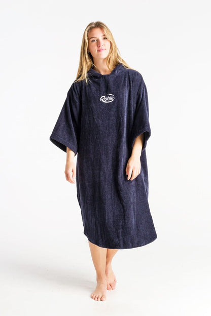 Robie Robes Original Unisex Long Sleeve Changing Robe - India Ink - Front