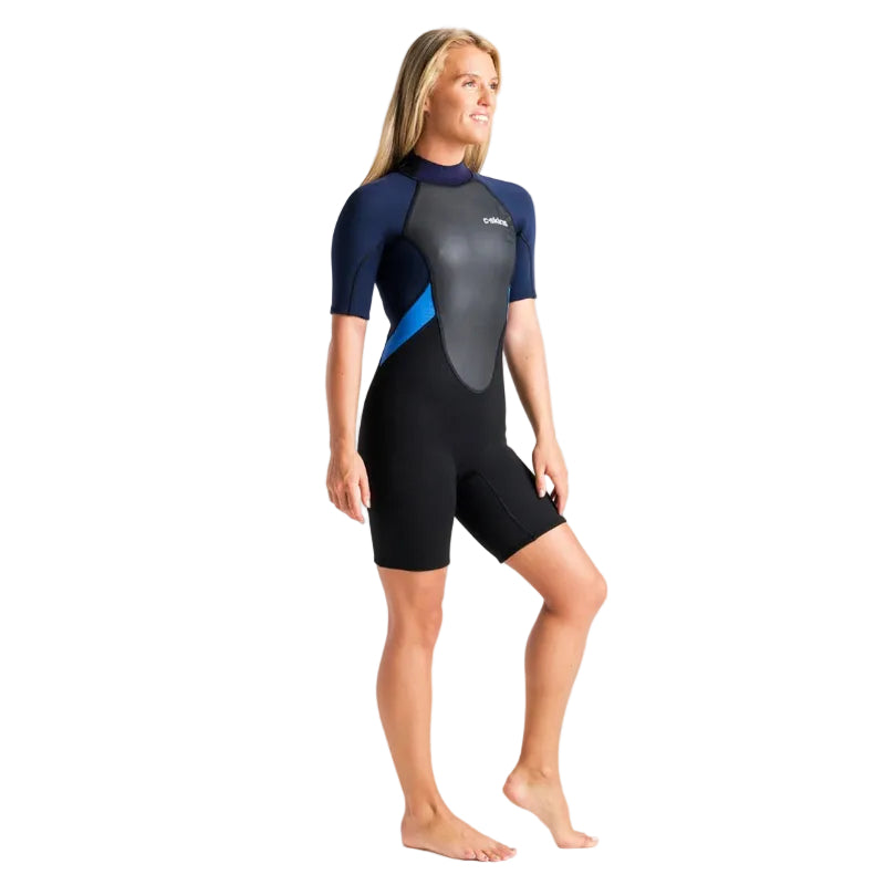 C-Skins Element 3/2mm Women's Shorty Wetsuit - Black/Slate/Blue