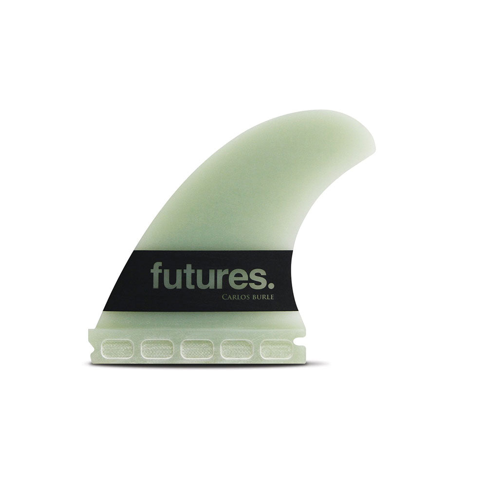 Futures G10 Carlos Burle Tow Thruster Surfboard Fins - White