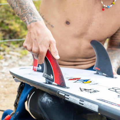 FCS II Gabriel Medina Signature PC Aircore Tri Fin Set - Fireball
