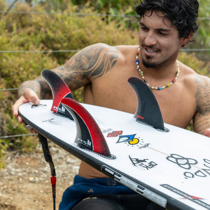 FCS II Gabriel Medina Signature PC Aircore Tri Fin Set - Fireball