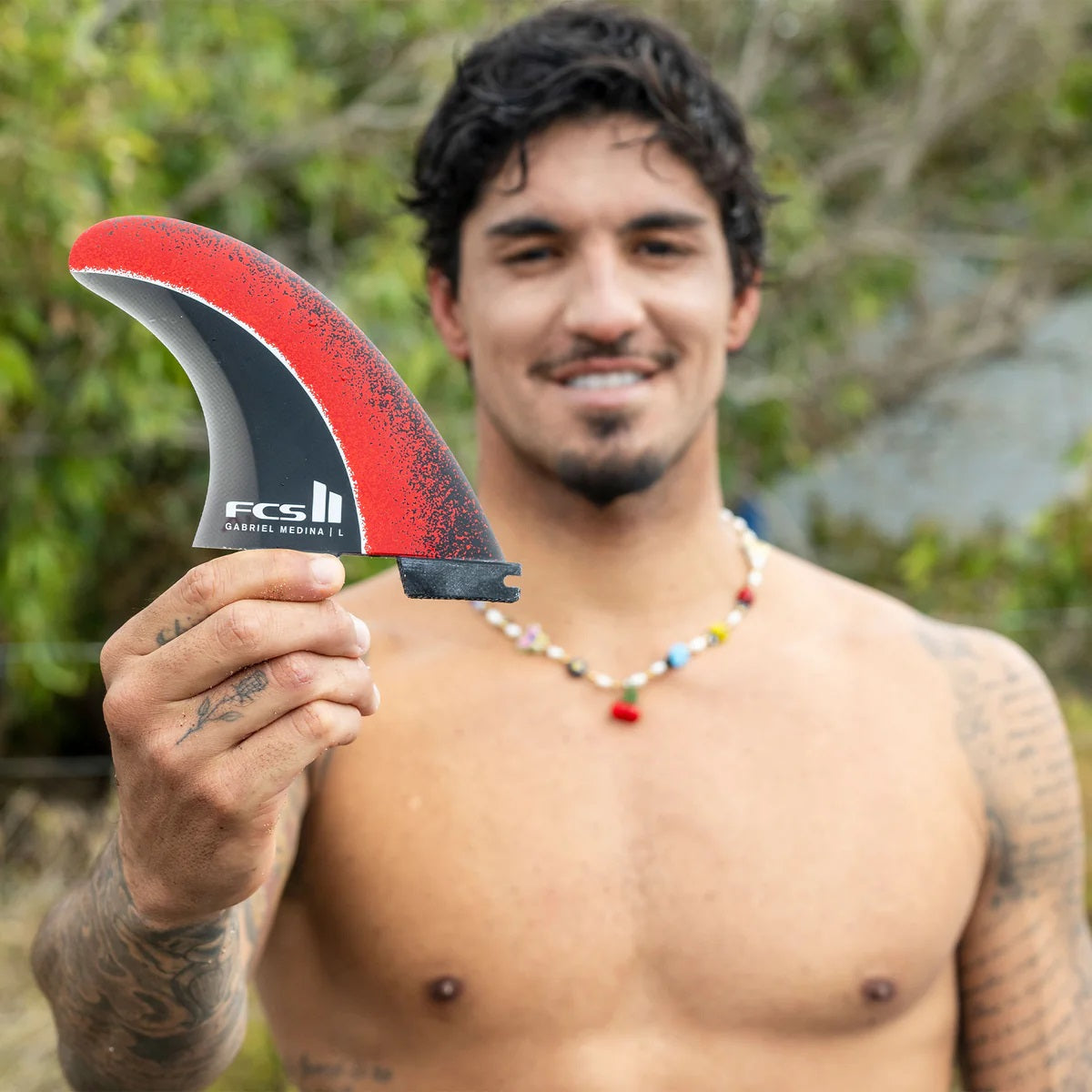 FCS II Gabriel Medina Signature PC Aircore Tri Fin Set - Fireball
