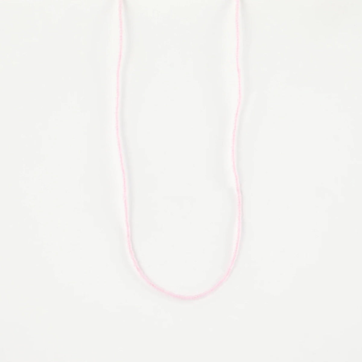 Pineapple Island Ka'anapali Frosted Glass Beaded Necklace in Pink