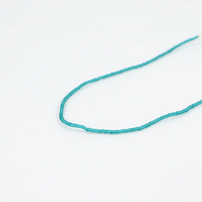 Pineapple Island Ka'anapali Frosted Glass Beaded Necklace - Blue