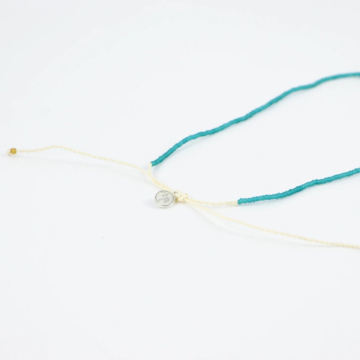 Pineapple Island Ka'anapali Frosted Glass Beaded Necklace - Blue