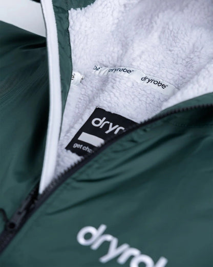 Dryrobe Advance Long Sleeve Changing Robe - Dark Green / Nimbus Cloud