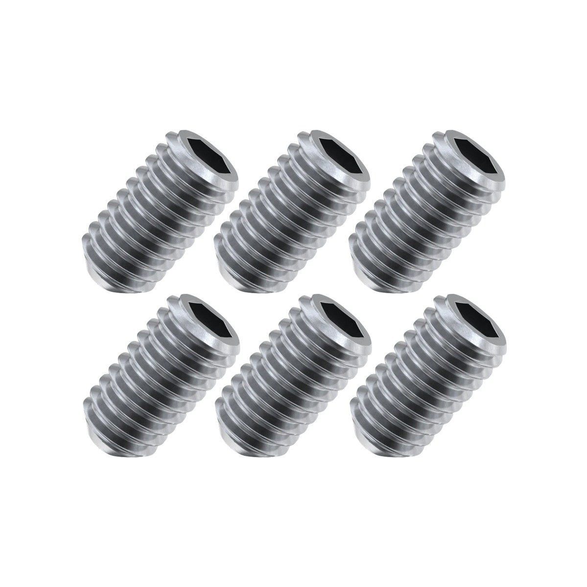 Bulldog Twin-Tab Grub Screws - Silver