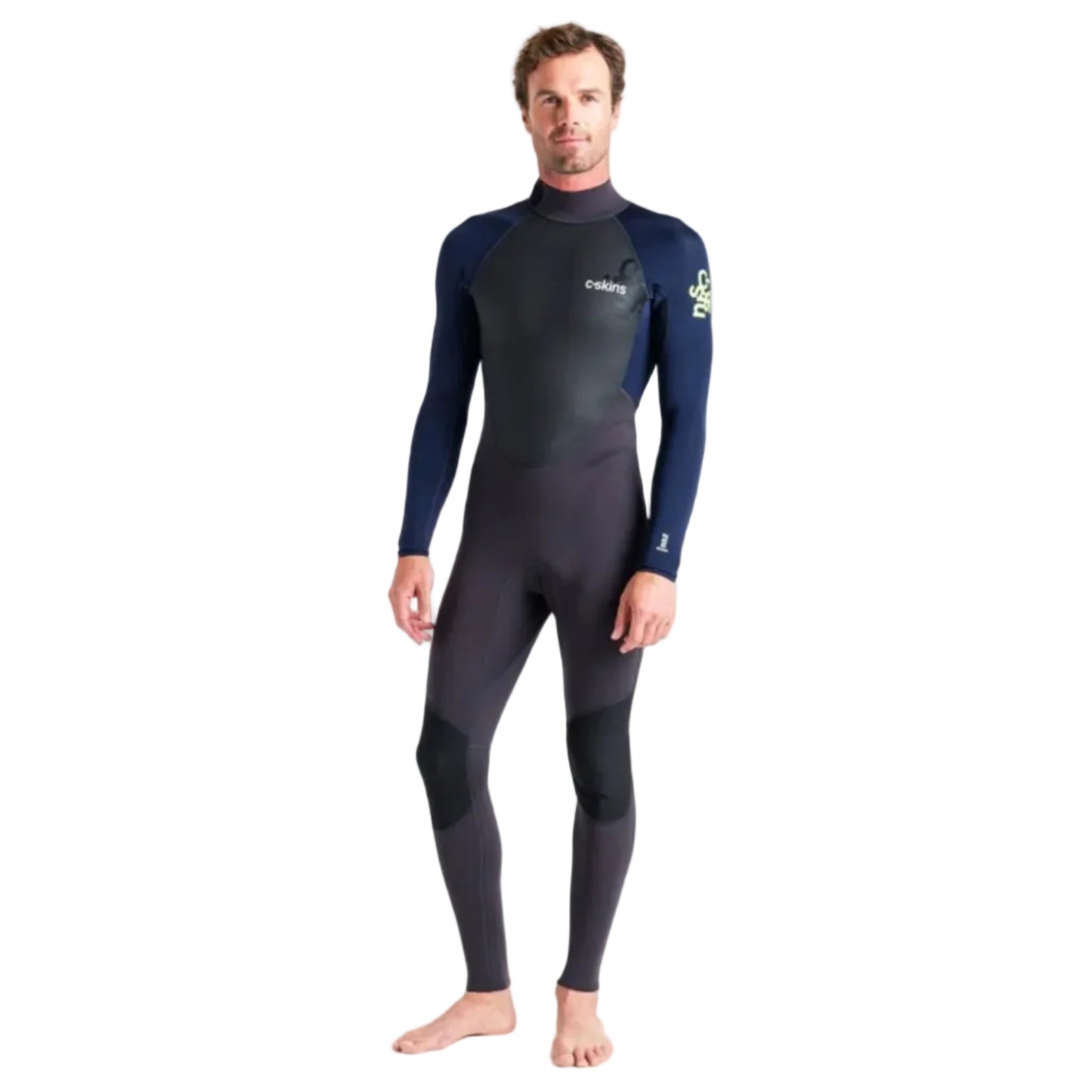 C-Skins Element 3/2mm Men's Summer Wetsuit 2025 - Anthracite/Slate/Lime