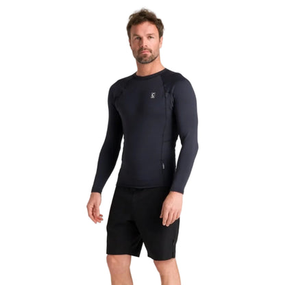 C-Skins HDi Skins Thermal Mens Long-Sleeved Rash Vest in Black