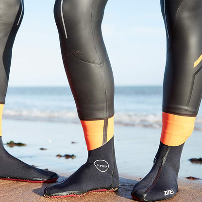 ZONE3 Neoprene Heat-Tech Warmth Swim Socks - Black