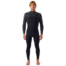 O'Neill Hyperfreak 4/3mm+ Chest Zip Wetsuit 2026 - Black / Tempered Steel
