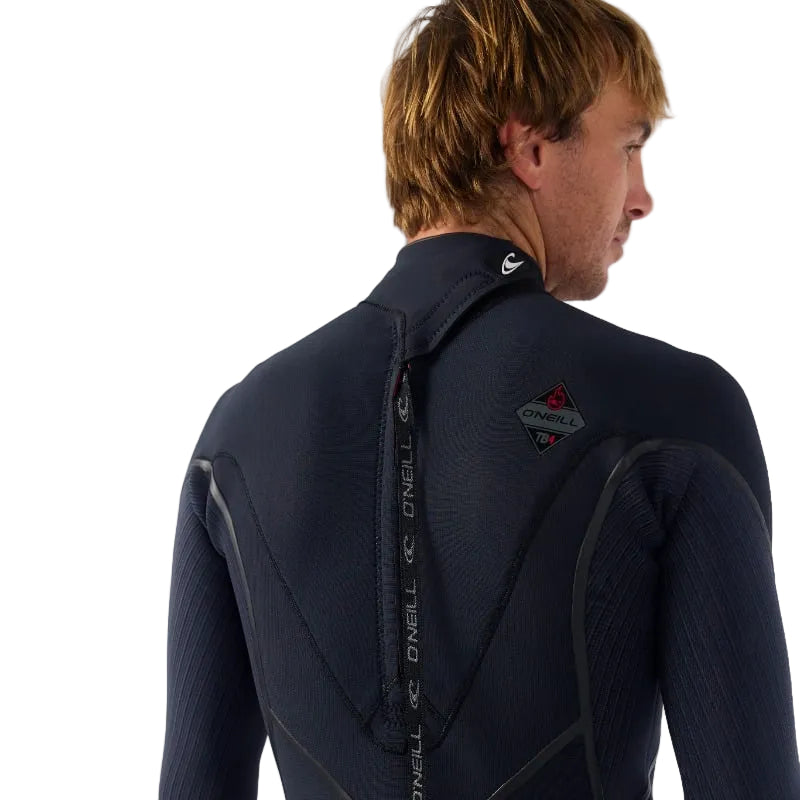 O'Neill Hyperfreak Fire 5/4+mm Back Zip Winter Wetsuit 2026 - Black