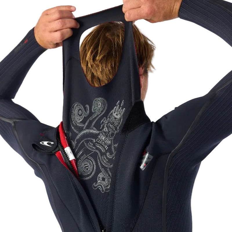 O'Neill Hyperfreak Fire 5/4+mm Back Zip Winter Wetsuit 2026 - Black