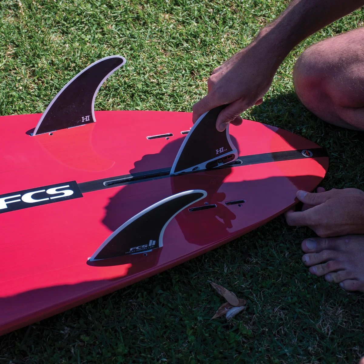 FCS II Harley Longboard Tri Fins - Black