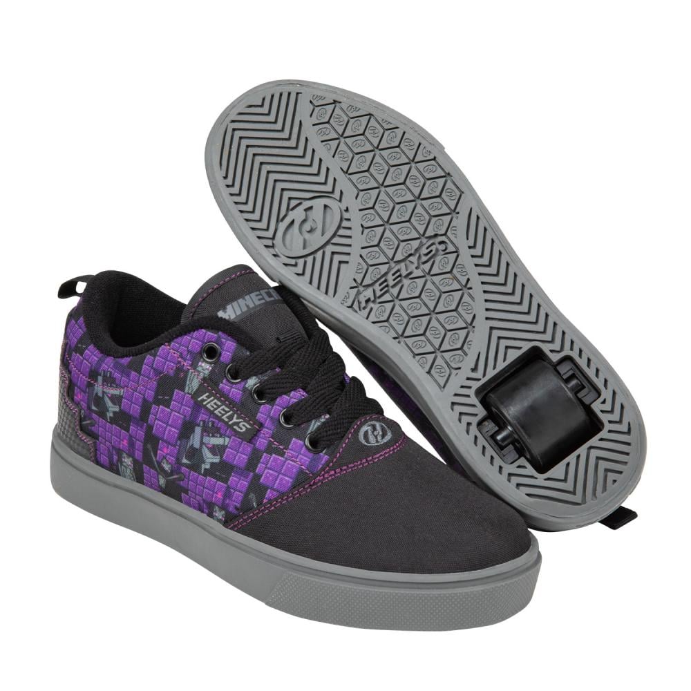 Heelys x Minecraft Pro 20 Wheeled Trainers in Black/Purple