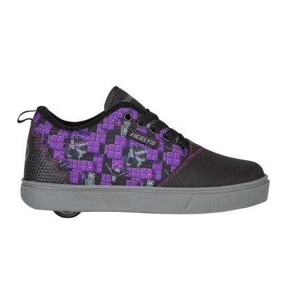 Heelys x Minecraft Pro 20 Wheeled Trainers - Black/Purple