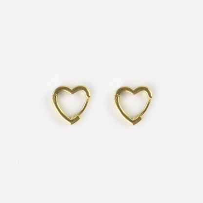 Pineapple Island Heart Hoop Earrings