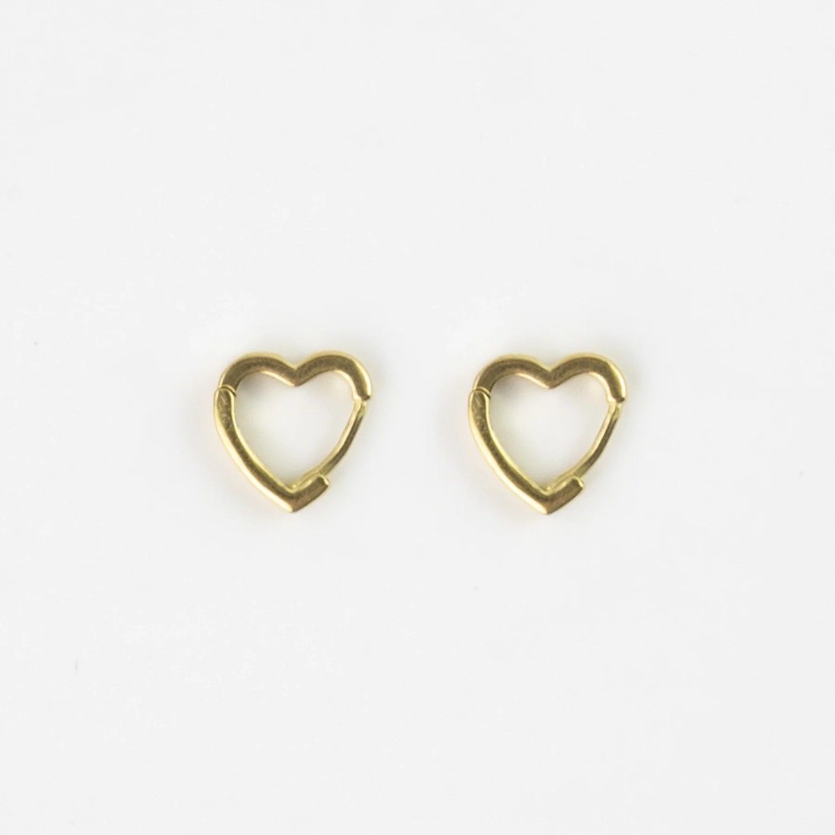 Pineapple Island Heart Hoop Earrings