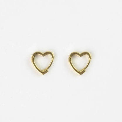 Pineapple Island Heart Hoop Earrings