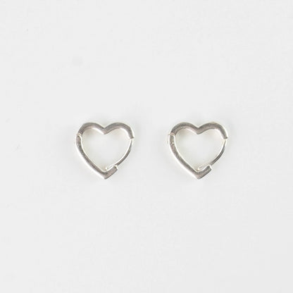 Pineapple Island Heart Hoop Earrings