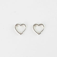 Pineapple Island Heart Hoop Earrings
