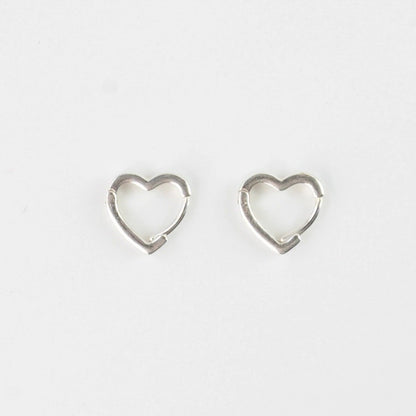 Pineapple Island Heart Hoop Earrings