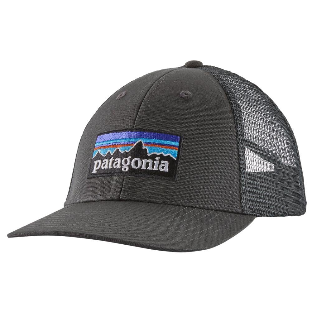 Patagonia P-6 Logo LoPro Trucker Hat in Forge Grey