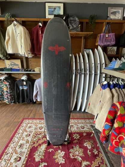 Drag Coffin Thruster 8ft Surfboard in Black/Red - TRANSIT DAMAGED