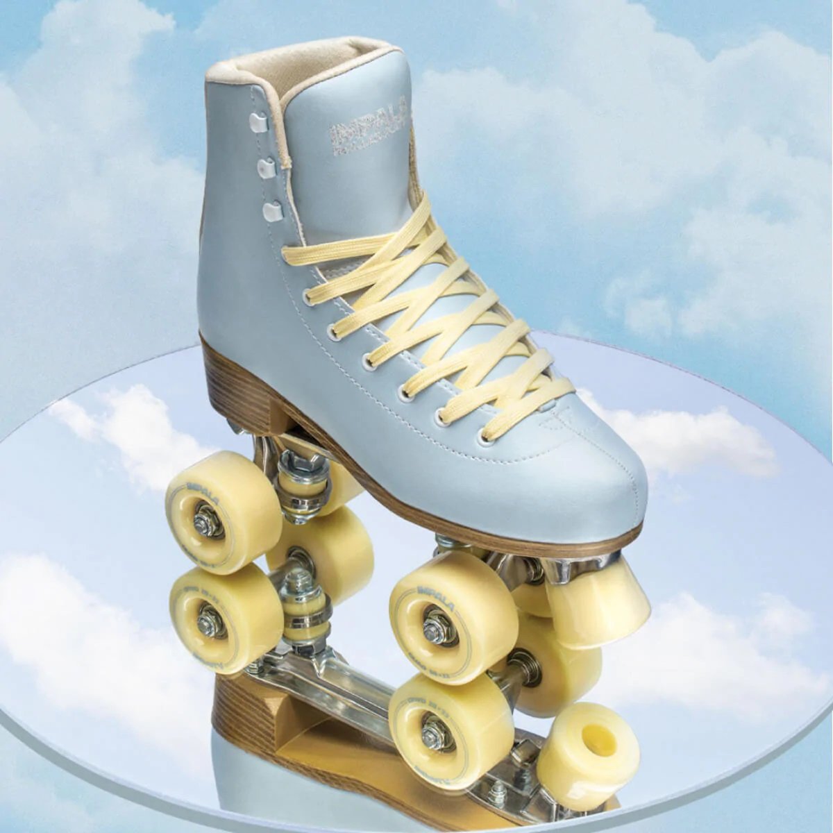 Impala Quad Women's Roller Skates - Sky Blue/Yellow