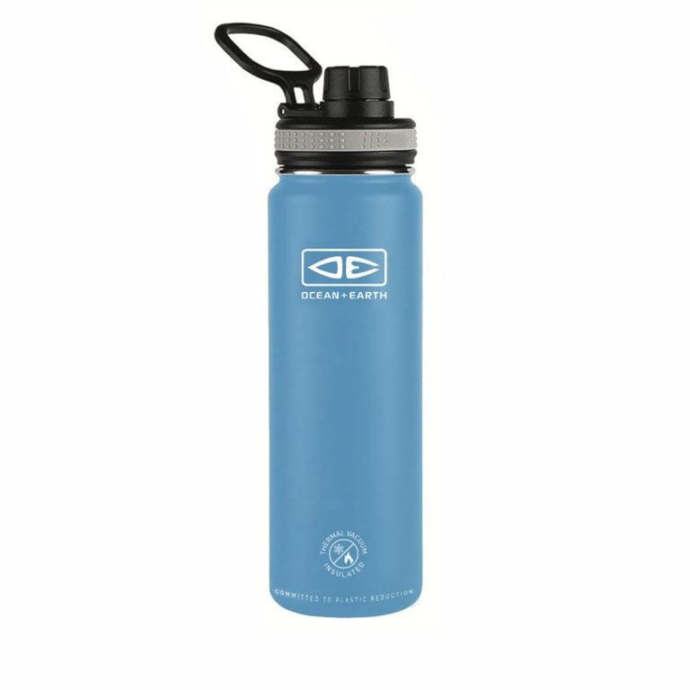 Ocean and Earth Insulated Screw Top 750ml Bottle - Blue - Full View