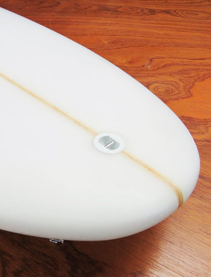 Rebel Lil Log Surfboard - White - Tail