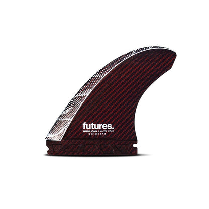 Futures John John Florence Scimitar Vapor Core Large Thruster Fins - Red