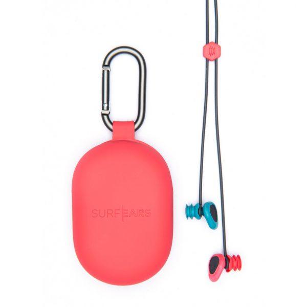 SurfEars Junior 2.0 Earplugs 2021 - Red - Full View