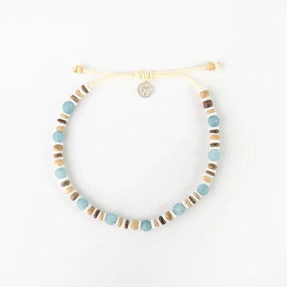 Pineapple Island Manta Point Beaded Surfer Anklet