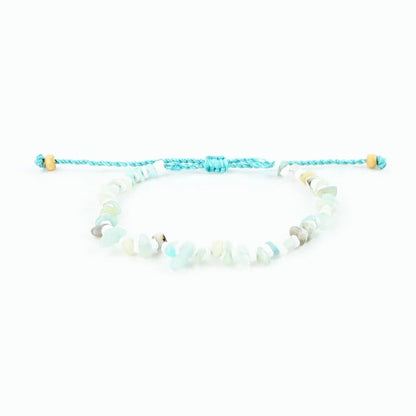 Pineapple Island Dunes Stone Bead Bracelet - Blue