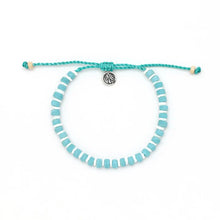Pineapple Island Beaded Anklet - Blue
