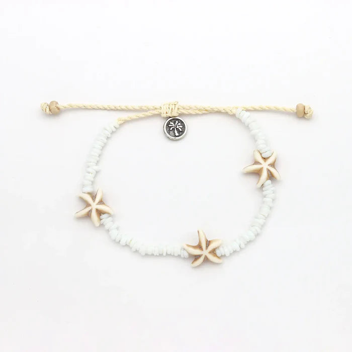 Pineapple Island Starfish Charm Bracelet in Blue